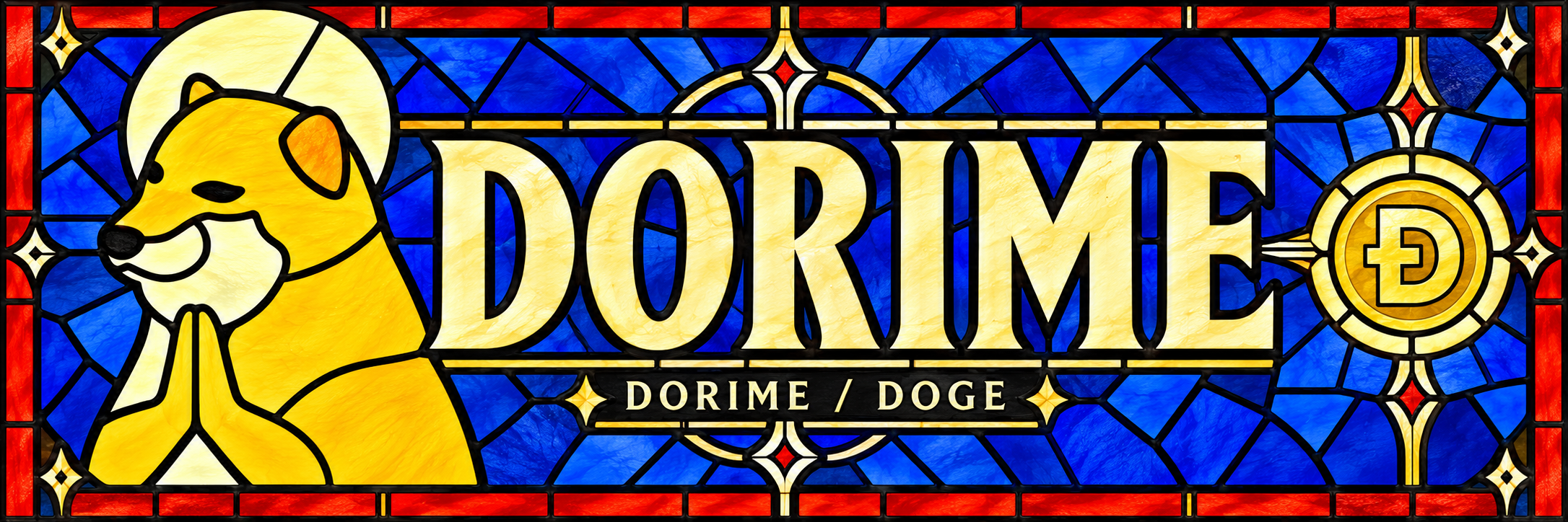 Dorime / Doge stained-glass banner